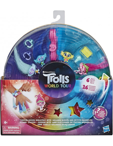 Trolls Set 6 Figurine Micii Dansatori,E8283