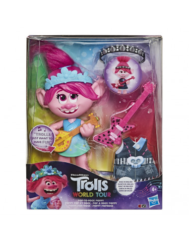 Trolls Figurina Muzicala Poppy Pop To Rock,E9411