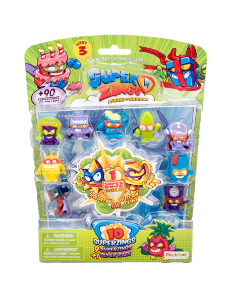 Superzings 3 Set De 10 Figurine,SZ3005