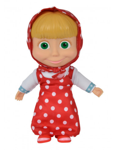Papusa Masha 23 Cm Cu Corp Moale Si Rochita Cu