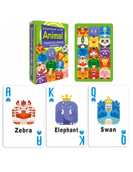 Carti De Joc Royal Educative Cu Animale,REH305K000-E-224AX
