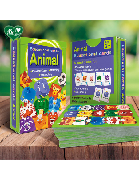 Carti De Joc Royal Educative Cu Animale,REH305K000-E-224AX