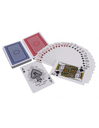 Set 2 Pachete Carti Royal Canasta Poker Din