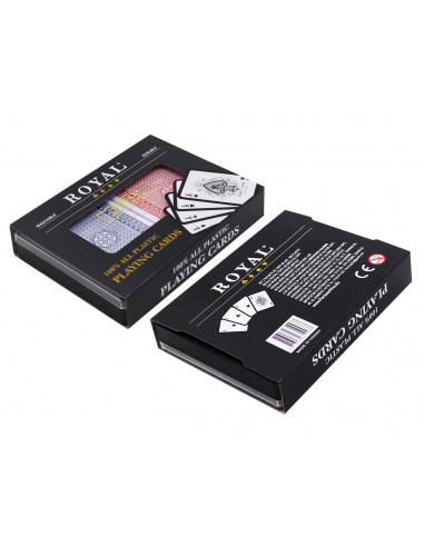Set 2 Pachete Carti Royal Canasta Poker Din