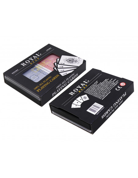Set 2 Pachete Carti Royal Canasta Poker Din