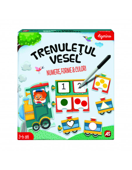 Trenuletul Vesel Numere Forme Culori,1024-50555
