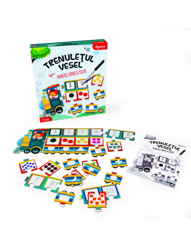 Trenuletul Vesel Numere Forme Culori,1024-50555