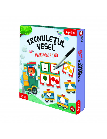 Trenuletul Vesel Numere Forme Culori,1024-50555