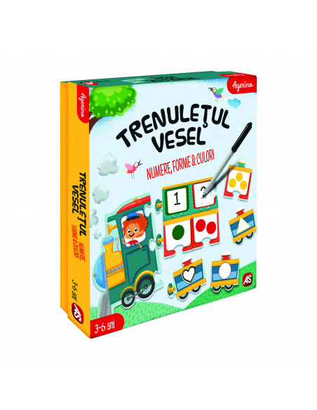 Trenuletul Vesel Numere Forme Culori,1024-50555