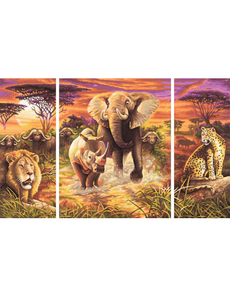 Kit Pictura Pe Numere Schipper Cei 5 Eroi Ai Africii, 3