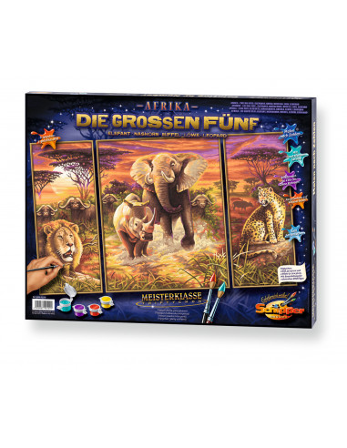 Kit Pictura Pe Numere Schipper Cei 5 Eroi Ai Africii, 3