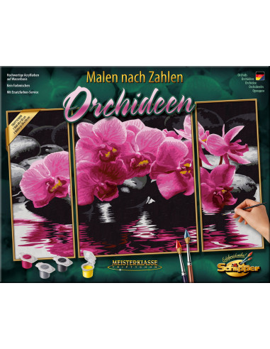 Kit Pictura Pe Numere Schipper Orhidee, 3 Tablouri,609260603