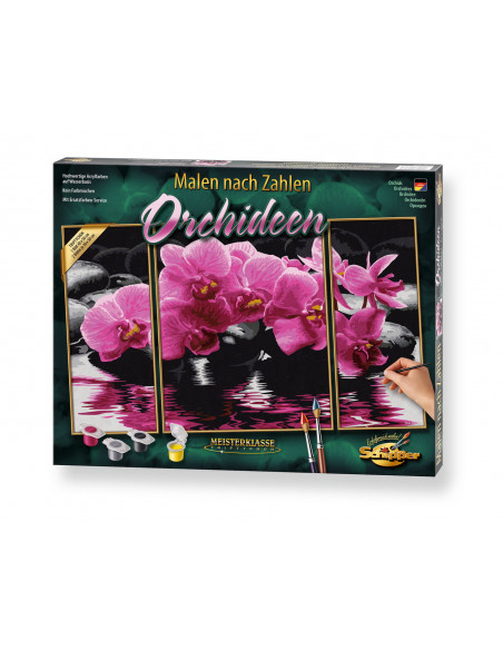 Kit Pictura Pe Numere Schipper Orhidee, 3 Tablouri,609260603