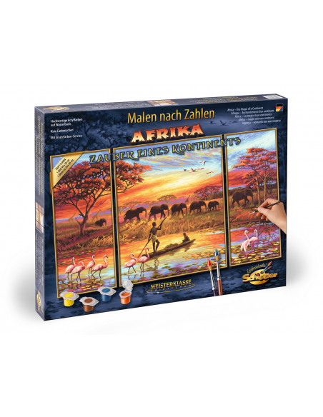 Kit Pictura Pe Numere Schipper Africa Un Continent Magic, 3
