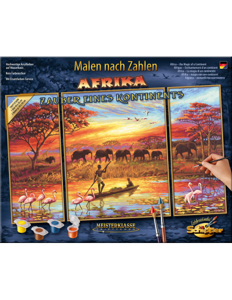 Kit Pictura Pe Numere Schipper Africa Un Continent Magic, 3