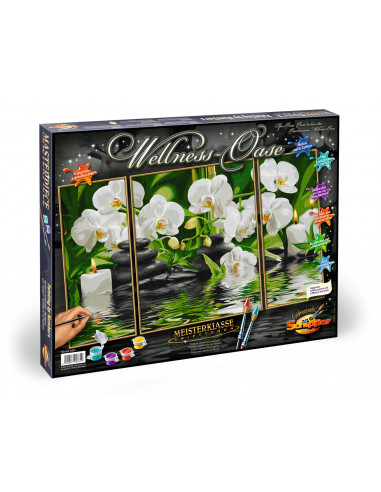 Kit Pictura Pe Numere Schipper O Oaza Spa, 3 Tablouri,609260681