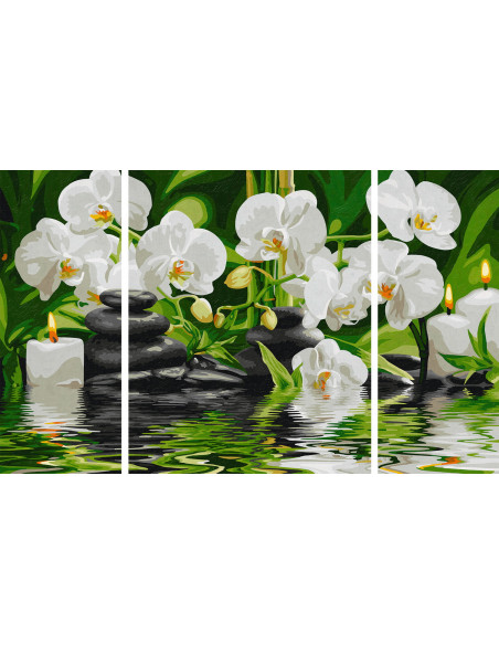 Kit Pictura Pe Numere Schipper O Oaza Spa, 3 Tablouri,609260681