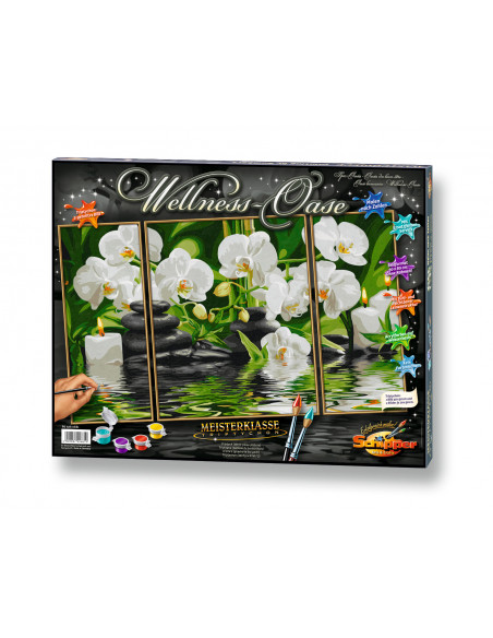 Kit Pictura Pe Numere Schipper O Oaza Spa, 3 Tablouri,609260681
