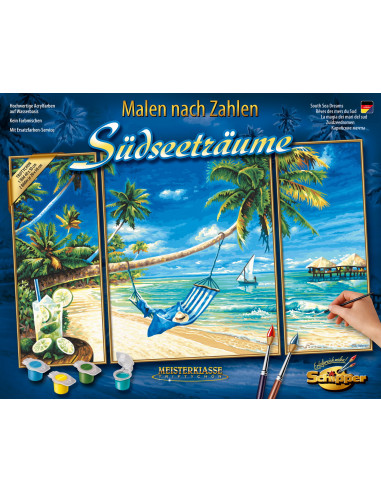 Kit Pictura Pe Numere Schipper Pe Plaja, 3 Tablouri,609260693