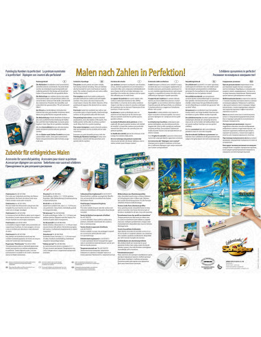 Kit Pictura Pe Numere Schipper Pe Plaja, 3 Tablouri,609260693