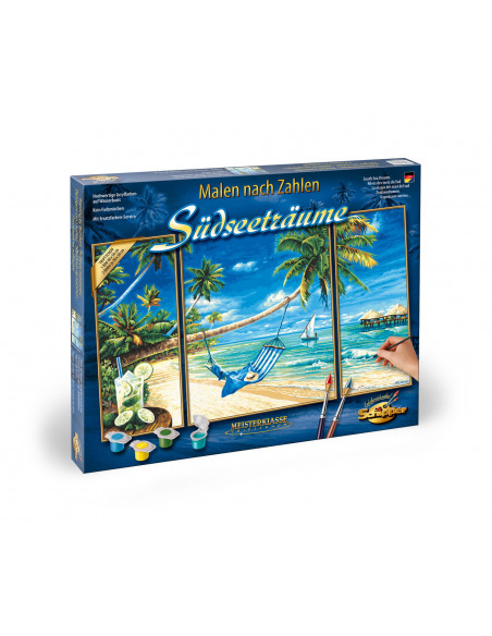 Kit Pictura Pe Numere Schipper Pe Plaja, 3 Tablouri,609260693