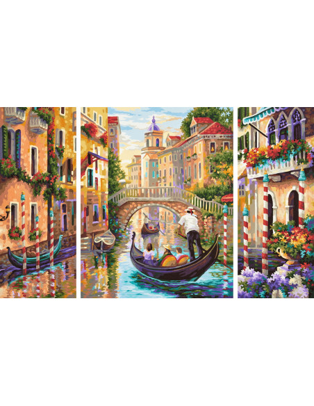 Kit Pictura Pe Numere Schipper In Venetia Pe Canale, 3