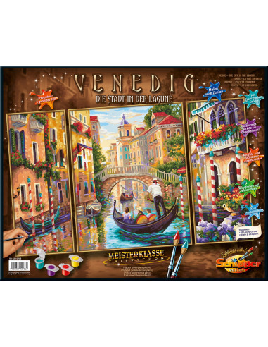 Kit Pictura Pe Numere Schipper In Venetia Pe Canale, 3