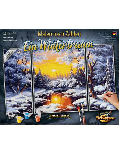 Kit Pictura Pe Numere Schipper Iarna, 3 Tablouri,609260786
