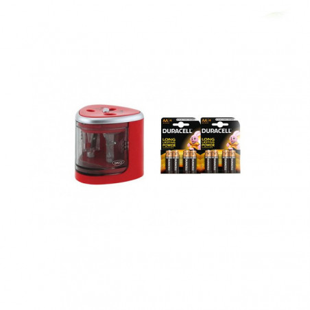 Set scoala - Ascutitoare electrica dubla DACO + 8 Baterii Set scoala - Ascutitoare electrica dubla DACO + 8 Baterii