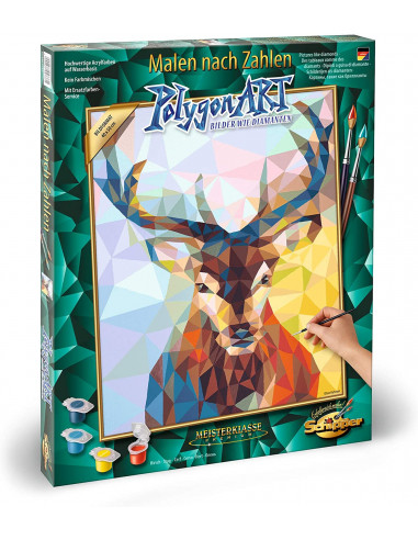 Kit Pictura Pe Numere Schipper Cerb Polygon Art,609460737