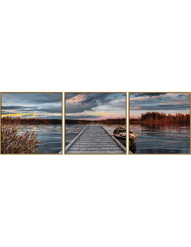 Kit Pictura Pe Numere Schipper Rasarit Langa Lac, 3