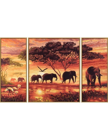 Kit Pictura Pe Numere Schipper Africa - Drumul Elefantilor, 3