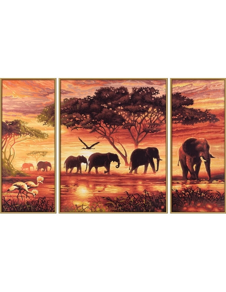 Kit Pictura Pe Numere Schipper Africa - Drumul Elefantilor, 3