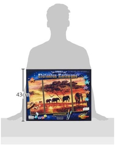 Kit Pictura Pe Numere Schipper Africa - Drumul Elefantilor, 3