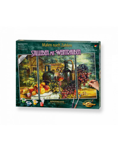Kit Pictura Pe Numere Schipper Natura Moarta Cu Struguri, 3