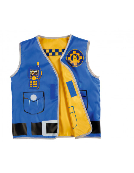Pompierul Sam Set De Interventie Cu Vesta Cu 2 Fete,109252478