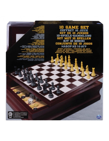 Set 10 Jocuri In Cutie De Lemn,6033153