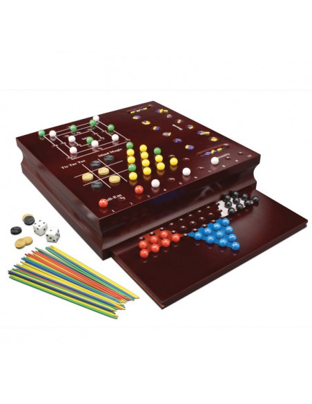 Set 10 Jocuri In Cutie De Lemn,6033153