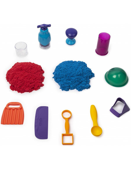 Kinetic Sand Set Sandtastic Cu 10 Accesorii Si Nisip,6047232
