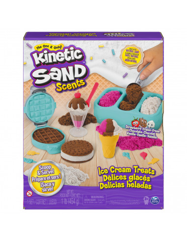 Kinetic Sand Set Inghetata Si Prajiturele Colorate Si