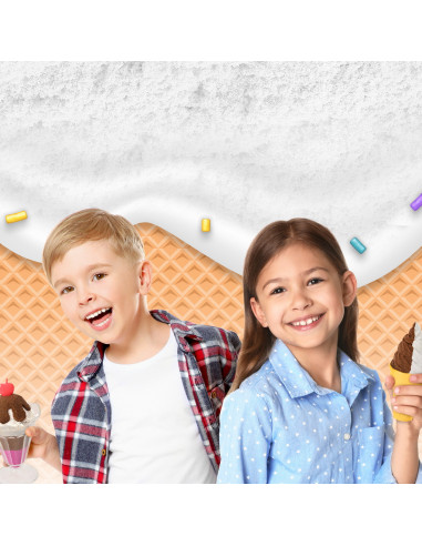 Kinetic Sand Set Inghetata Si Prajiturele Colorate Si
