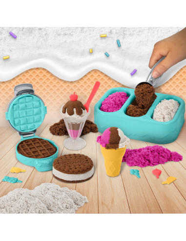 Kinetic Sand Set Inghetata Si Prajiturele Colorate Si