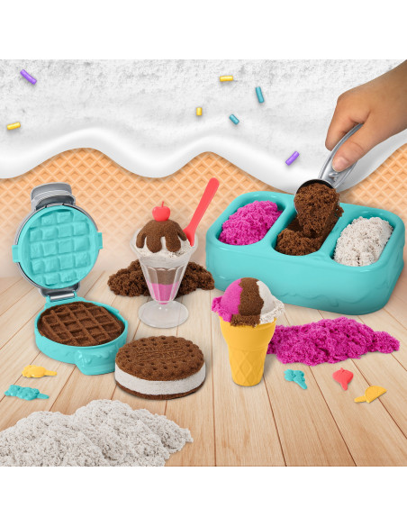 Kinetic Sand Set Inghetata Si Prajiturele Colorate Si