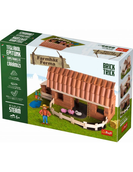 Brick Trick Ferma Mare Din Caramidute Ceramice,60969