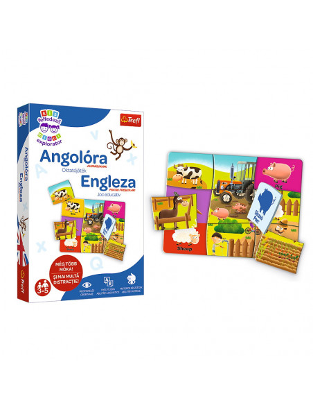 Joc Educativ Edupuzzle Engleza Pentru Prescolari,01988