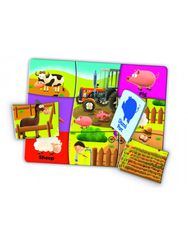 Joc Educativ Edupuzzle Engleza Pentru Prescolari,01988