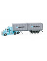 Camion Cu Remorca Frictiune Lumini Si Sunete Scara 1:50,WY784B