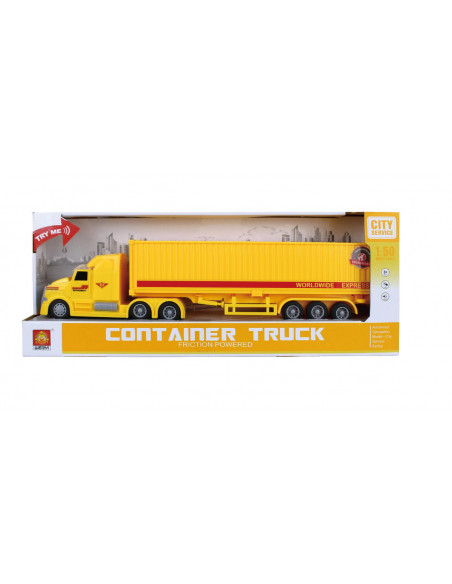Camion Tir Livrare Rapida Frictiune Lumini Si Sunete Scara