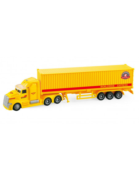 Camion Tir Livrare Rapida Frictiune Lumini Si Sunete Scara