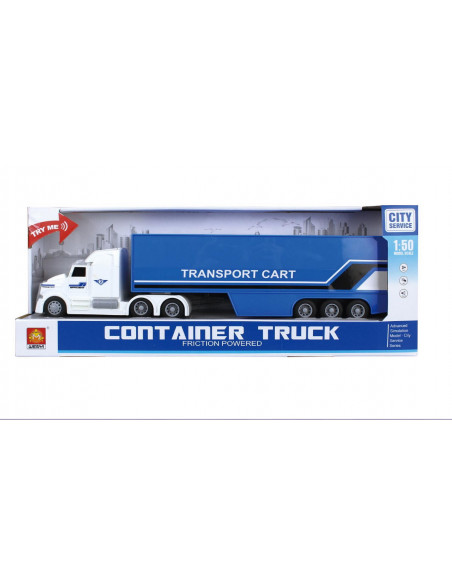 Camion Tir Transport Cart Frictiune Lumini Si Sunete Scara